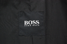 圧巻のラグジュアリー！定価21万 美品 ヒューゴボス HUGO BOSS 黒タグ 極上クロコダイルエンボスレザー 牛革 3Bテーラードジャケット/50_画像3