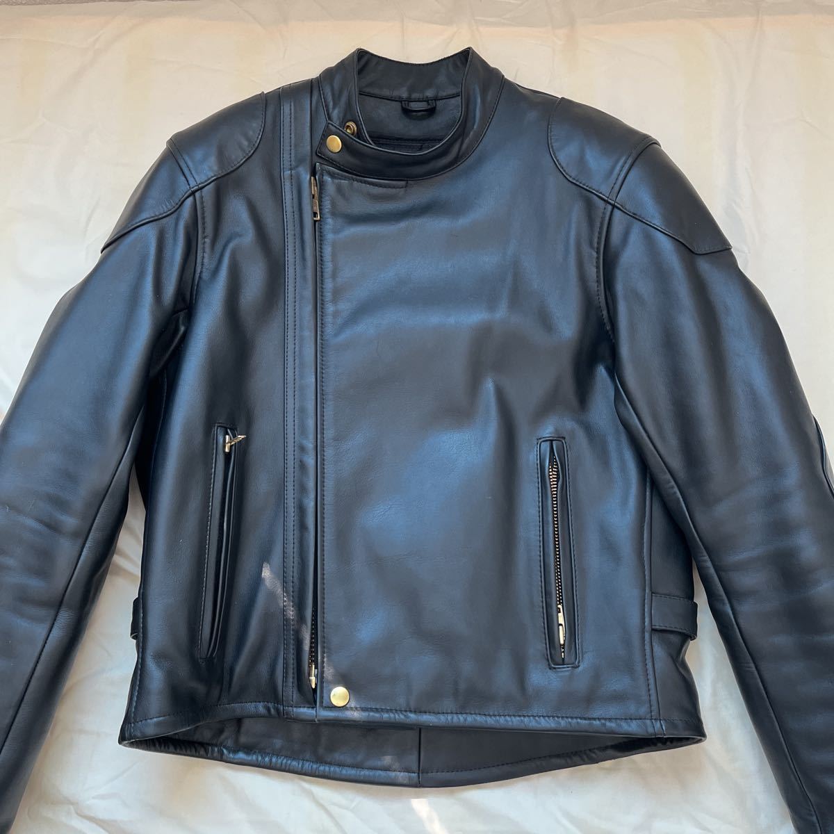 KADOYA カドヤ 本革ライダージャケット 肩 背中 肘 パット付 インナー取り外し可能 中古美品