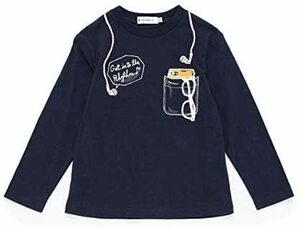 新品　THE SHOP TK　メガネグラフィックTシャツ　ネイビー　15(150cm)　定価1089円