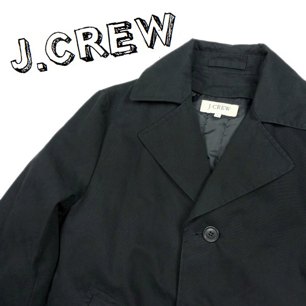 送料無料 00s J.CREW オールド ジェイクルー コットン ハーフ ジャケット コート 中綿 ベスト ライニング ビンテージ　古着 防寒 黒 無地