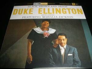 デューク・エリントン マヘリア・ジャクソン ブラック ブラウン アンド ベージュ オリジナル 紙 美 Duke Ellington Mahalia Jackson Black