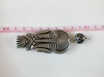 ヴィンテージ ペンダントトップ エスニック インディアン モアイ像風 アクセサリー チャーム ethnic pendant vintage accessory G_画像8