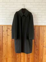 ROCK PARKER メンズ カシミヤ 100% ステンカラーコート Mサイズ 黒系 チャコールグレー系 紳士服 カシミヤ ロングコート cashmere coat_画像1