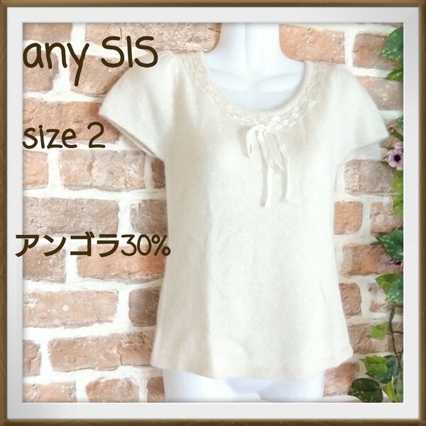 【any SIS】エニィスィス　ニット　カットソー　セーター　サイズ2