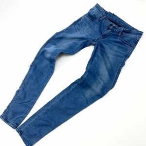  Lee * Lee LL0360 стрейч обтягивающие джинсы брюки джинсы женский S индиго растягивать приятный! стиль выдающийся * надеты поворот!#Ja3636