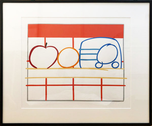 トム・ウェッセルマン / TOM WESSELMANN “ STILL LIFE WITH APPLE, ORANGE AND RADIO” オリジナル LTD.エディション・プリント O-240