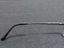新品　LONGINES　ロンジン　日本製　メガネ　眼鏡　高級感　上品　フルリム　チタン　シルバー　研出七宝_画像9