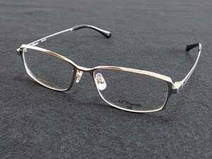 新品　S.T.Dupont　エステーデュポン　メガネ　眼鏡　高級感　上品　フルリム　チタン　シルバー