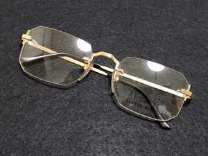新品　ALFRED DUNHILL ダンヒル　フランス製　メガネ　眼鏡　高級感　上品　ツーポイント　軽い　ゴールド