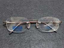 新品　LINEARFLEX　リニアフレックス　日本製　メガネ　眼鏡　高級感　上品　ツーポイント　軽い　ブラウン　超弾性_画像6