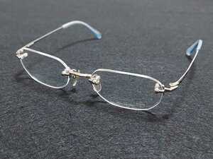 新品　renoma　レノマ　日本製　メガネ　眼鏡　高級感　上品　ツーポイント　軽い　シルバー