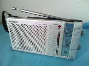 レトロ★National FM/AMラジオ RF-038　本体のみ　日本製★動作品