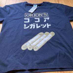 新品　即決　送料無料♪ココアシガレット　プリント　半袖　ビッグTシャツMサイズ 中紺　綿100％