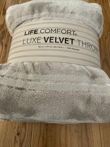  новый товар быстрое решение бесплатная доставка!LIFE COMFORT LUXE VELVET THROW большой размер покрывало на колени одеяло как .! 152×177. полиэстер 100% затраты ko