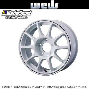 ウェッズ スポーツ WedsSport TC105X GRAVEL 15x7.0 35 5H/114.3 WHITE+BLUE LINE アルミ ホイール 1本 73968 トラスト企画 (179132545