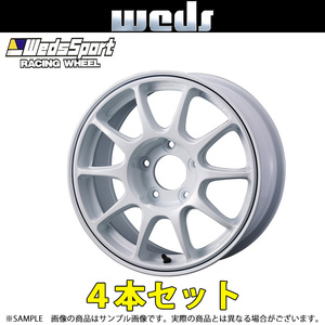 ウェッズ スポーツ WedsSport TC105X GRAVEL 15x6.5 35 5H/100 WHITE+BLUE LINE アルミ ホイール 4本 73944 トラスト企画 (179132542