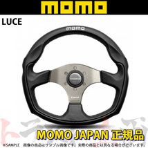 MOMO モモ ステアリング LUCE ルーチェ 350mm ブラックレザー L-1 トラスト企画 正規品 (872111034_画像1