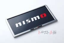 NISMO ニスモ ブラッククロームメッキナンバープレートリム NISSAN GT-R R35 96210-RN020 トラスト企画 ニッサン (660101862_画像1