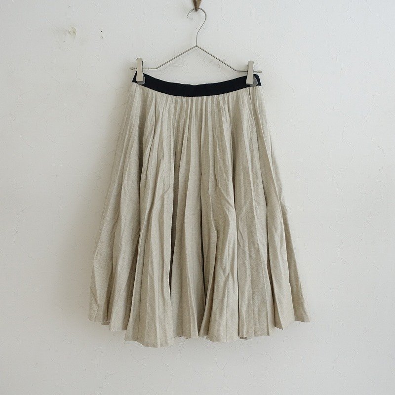 マーガレットハウエル TWILL コットンツイル プリーツ ロング スカート 3 ロングスカート セール品