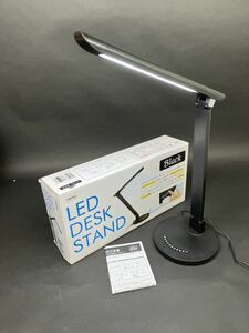 YAZAWA　LED DESK STAND　 LED一体型調光機能付スタンドライト　７W　ブラック　SDLE07N12BK　②