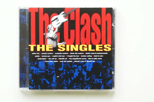 美品! The Clash UKオリジナル盤 1991年 CD The Singles ザ・クラッシュ シングルA面集 ポスター white riot パンク I Fought The Law