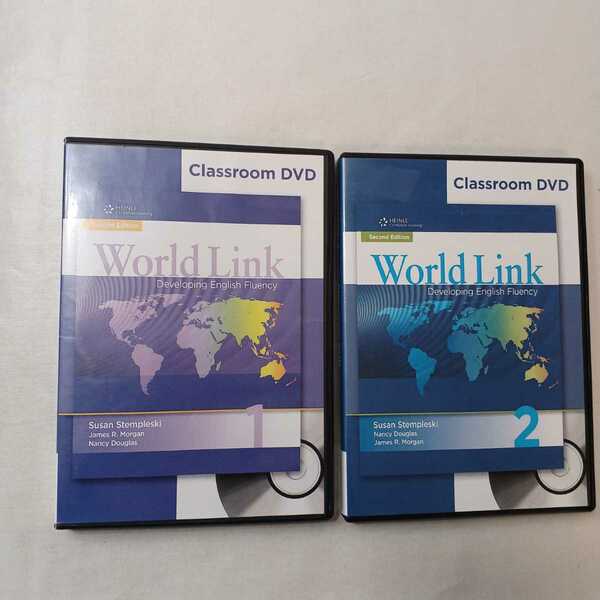 zaa-ma03♪　DVD World Link 1/e Level 2 + World Link 2/e Level 2 :2枚セット Classroom DVD　センゲージ・ラーニング