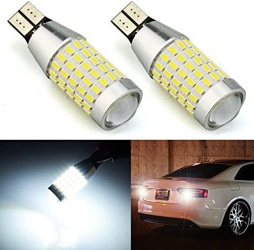 『送料無料』87W級 爆光T10/T15/T16 LED バルブ 87連 SMD 搭載 3014 白 6500K 無極性 高輝度バックランプ 2個 Ho ホワイト ライト