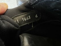 (^w^)b PRADA SPORTS プラダ スポーツ レザー スニーカー シューズ 6(25.5cm) イタリア製 最高級 MID ミッド ブラック 黒 vibram ビブラム_画像9