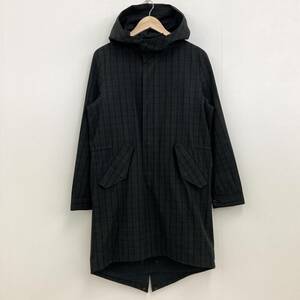 FRED PERRY チェック モッズコート メンズ Sサイズ FREDPERRY フレッドペリー ミリタリージャケット フィッシュテール 2060111