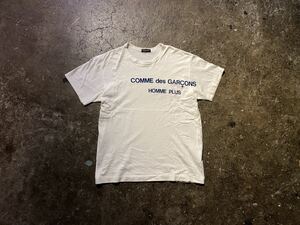 COMME des GARCONS HOMME PLUS AD1996 フロッキー プリント 加工 Tシャツ カットソー コムデギャルソンオムプリュス 90s 1990s PT-040130