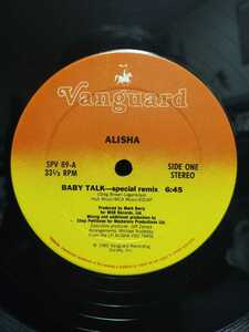 ALISHA - BABY TALK【12inch】1985' Us Original