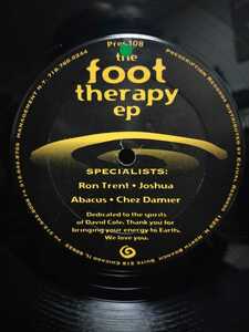 THE FOOT THEERAPY EP - Ron Trent / Joshua / Abacus / Chez Damier【12inch】1995' Prescription Records/C+C David Cole.追悼曲/Rere