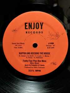 FUNKY FOUR PLUS ONE MORE - RAPPIN' AND ROCKING THE HOUSE【12inch】1979' Us Original/Old School/Enjoy Records/Rare