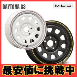 15インチ 5H108 6J+30 5穴 1本 デイトナSS ホイール DAYTONA SS MLJ ブラック/トリコロールホワイト KY