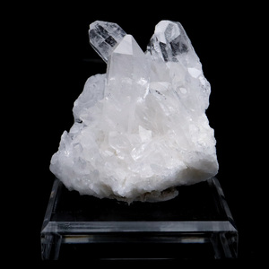 天然 水晶 クラスター 81g 台座付き ブラジル トマスゴンサガ産 原石 天然石 1点物 パワーストーン クリスタル crystal