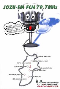 即決★送料込★BCL★入手困難★希少無記名ベリカード★JOZU-FM★FM-NAGANO★長野県★2009年