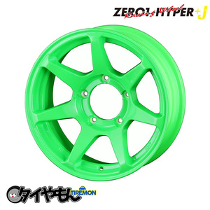 CST ZERO1 HYPER+J ゼロワンハイパー 16インチ 5H139.7 6J +0 4本セット ホイール 蛍光グリーン ジムニーシエラ jb74 スズキ