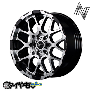 MID マルカ NITRO POWER M28 バレット 16インチ 6H139.7 6.5J 48 1本 ホイール ブラッククリア キャラバン