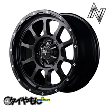 MID マルカ NITRO POWER M10 パーシング 17インチ 6H139.7 8J +20 4本セット ホイール セミグロスブラック ハイラックス FJクルーザー_画像1