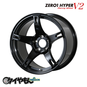 CST ZERO1 HYPER v2 ゼロワンハイパー 17インチ 5H114.3 9.5J +12 4本セット ホイール ブラック シルビア 180sx チェーサー スカイライン