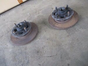 (095)TA22daruma Celica 1600GT front brake rotor front hub left right 