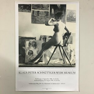 直筆サイン入り　ポスター『Klaus Peter Schnttger-Webs Museum』84x60cm　展覧会　写真　ヌード