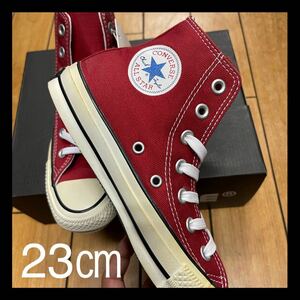 ☆限定色☆CONVERSE ALL STAR 100 COLORS HI コンバース　オールスター　100 カラーズ　ハイ　レッド　チャックテイラー　劣化