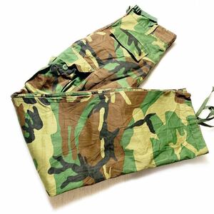 米軍放出品 ウッドランド 迷彩 ノンリップ カーゴパンツ SーR BDU USMC MILITARY ズボン