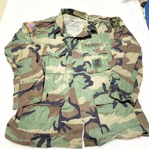 米軍放出品　アメリカ陸軍　army ウッドランド迷彩 BDUジャケット 上着　中古　MーL