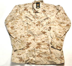 米軍放出品 実物 USMC 米海兵隊 MARPAT マーパット デジタル デザート迷彩 ジャケット S/R BDU 上着 RECON MARSOC DD