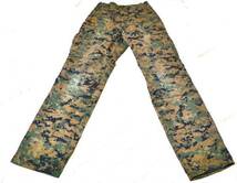 USMC 米海兵隊 MARPAT ウッドランド 迷彩 パンツ 防虫仕様 S/L B_画像1