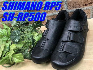 大特価sale!! 未走行品!! SHIMANO RP5 SH-RP500 BK size:43 27.2cm SPD SPD-SL 両対応 シマノ ロード ビンディングシューズ