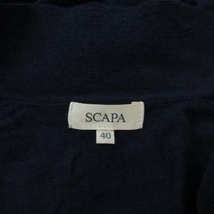 スキャパ SCAPA ニット カットソー 長袖 ウール 40 紺 ネイビー /YI レディース_画像5