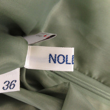 ノーリーズ Nolley's フレアスカート ギャザースカート ひざ丈 無地 36 カーキ /YK6 レディース_画像5
